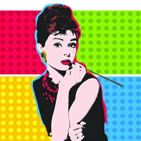 Andy Warhol Audrey Hepburn Pop Art Canvas Roll Etsy