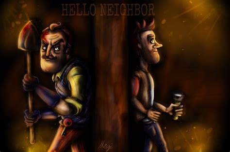 Hello neighbor! by MegiW on DeviantArt