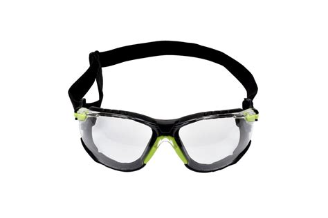 3m solus protective eyewear 1000 series s1201sgaf skt foam strap green black scotchgard anti