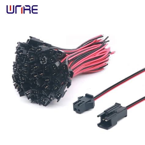 China Best Selling China 15cm Jst Sm 2 Pins Plug Male And Female Wire