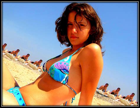 A Day At The Beach The Romanian Girl In Blue Flickr
