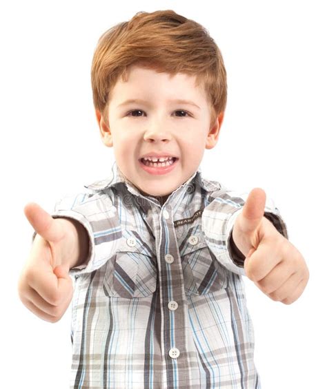 Cute Child With Thumbs Up Stock Image Image Of Positivity 61084511