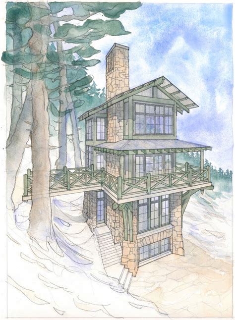 Build Up With This Home Plan For A Tower Cabin