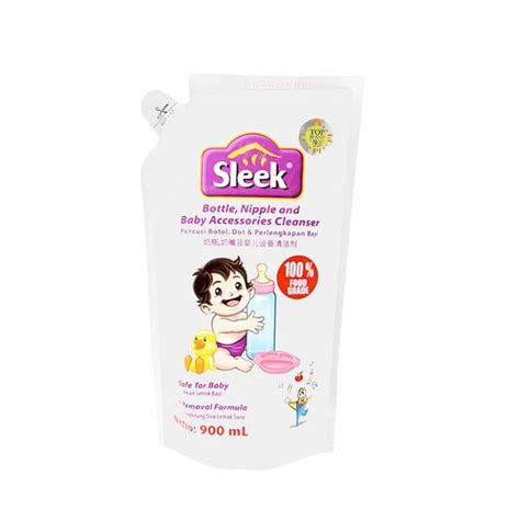 Jual Sleek Baby Pencuci Botol Dot Dan Perlengkapan Bayi 900 Ml Di Lapak