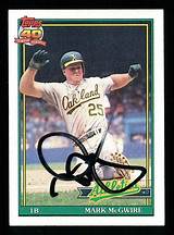 We did not find results for: Mark McGwire Signed 1991 Topps #270 Baseball Card (JSA COA)