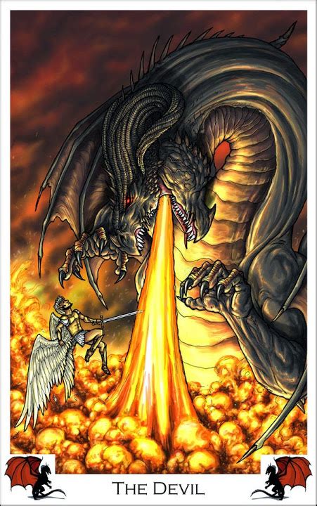 Half card points are treated as in the three player game. Dragon Tarot by Alecan 15 The Devil - Esoteric and Divinatory Tarot