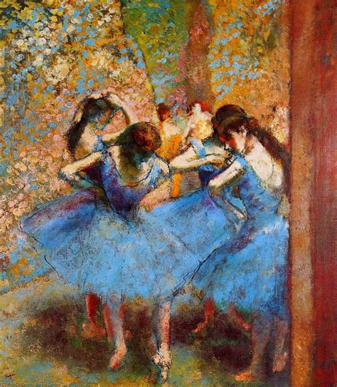 Dancers In Blue Edgar Degas The Encyclopedia Of Fine Arts