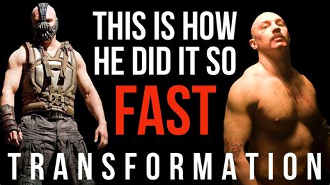 Tom Hardy Bronson And Bane Body Transformation Youtube