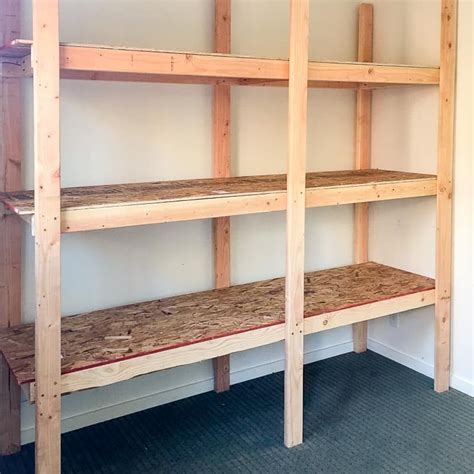 Check out this tutorial to help organize your garage clutter. Free Standing Wood Shelf Plans | Diy storage building ...