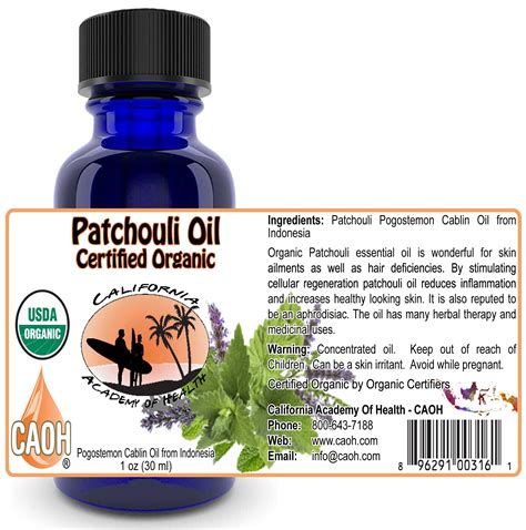 Organic Patchouli Pogostemon Cablin Oil 30 Ml 1 Oz R00316