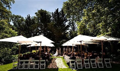 Large Market Umbrellas And Rose Petal Aisle Wedding Ceremony Umbrella Wedding California