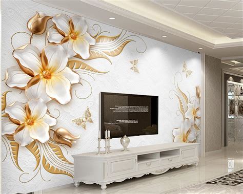 795us 47 Offbeibehang Modern Home Decoration 3d Wallpaper Gold