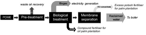 Palm oil processing unit operations. An integrated biological treatment process for the palm ...