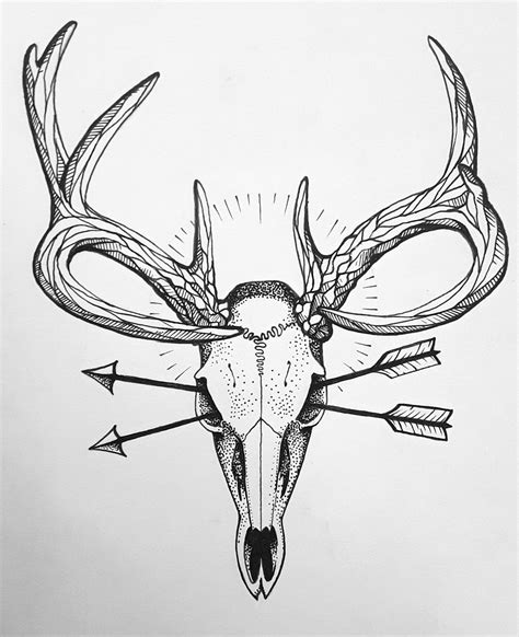 Deer Skull Tattoo Design Tattoodesigns