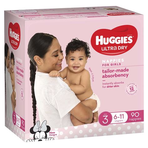Buy Huggies Ultra Dry Crawler Girl Nappies Jumbo Pack Size 3 At