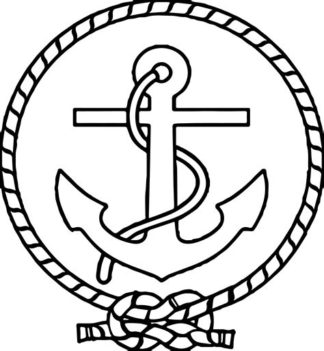 Printable Anchor Coloring Pages At Free Printable