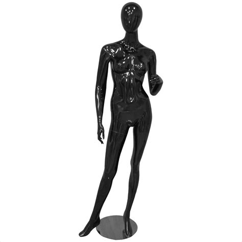 Female Glossy Black Abstract Mannequin Pose 2