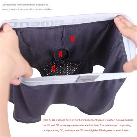 Men S Bullet Separation Underwear Scrotum Support Bag Physiological