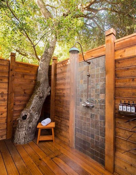 30 Clever Outdoor Shower Design Ideas Pinzones