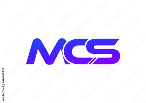 Mcs Logo Design Concept Mcs Logo Design Template Vector Graphic Stock
