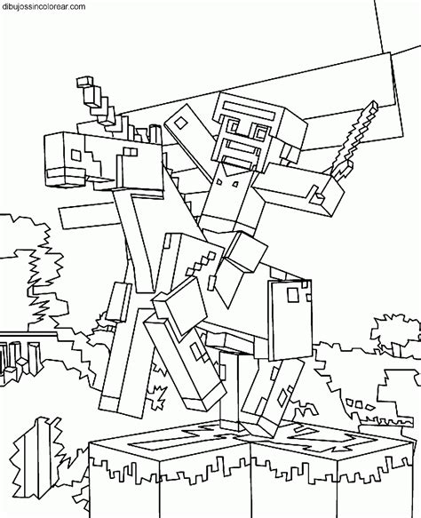 Steve De Minecraft Para Imprimir Y Pintar Minecraft Dibujos Dibujos