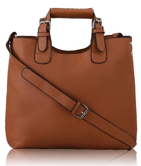 Wholesale Ladies Fashion Tote Handbag In Brown