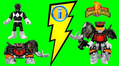 Imaginext Mighty Morphin Power Rangers Toys Black Ranger Battle Armor