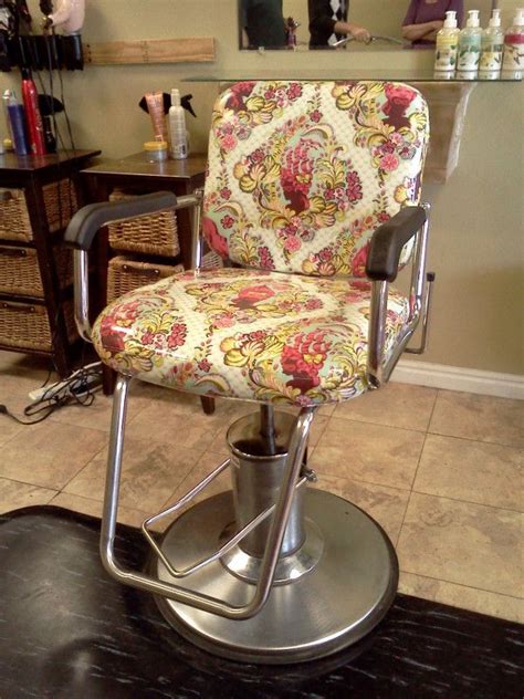 We are known for our quality product, friendly service and our. Tula Pink fabric used to recover a salon chair. LOVE ...