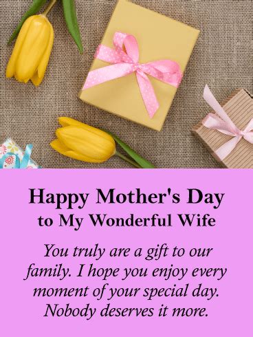 Mother's day is sunday, may 9, 2021. To my Lovely Wife - Happy Mother's Day Card | Birthday ...
