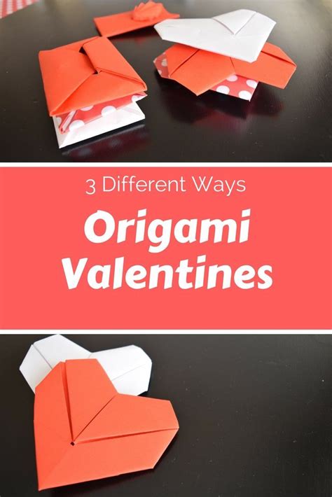 3 Different Origami Valentine Notes Fave Mom Origami Valentines