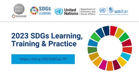 2023 Sdgs Learning Training And Practice Department Of Economic And