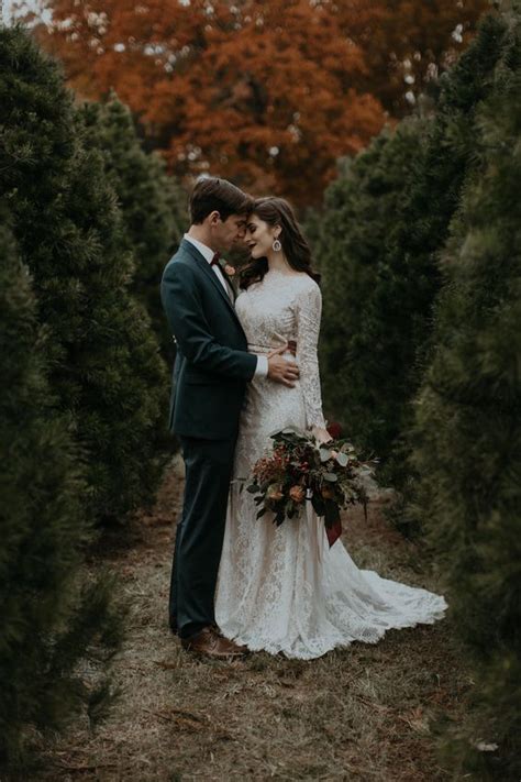 25 Magical Christmas Tree Farm Wedding Ideas Weddingomania