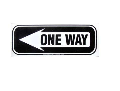 One Way Sign Arrow Left Fec Parts