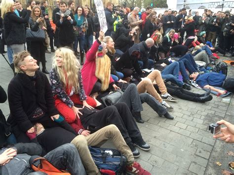 We Went To The Mass Face Sitting Protest Outside Parliament