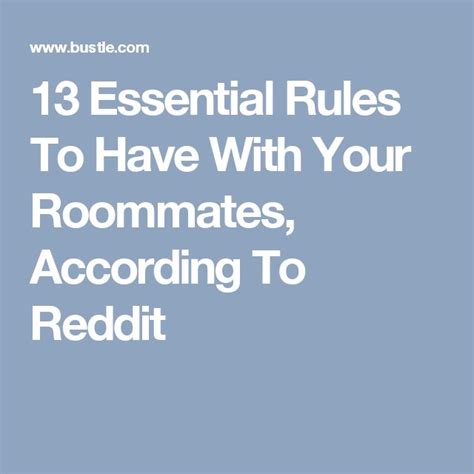 Essential Rules To Have With Your Roommates According To Reddit