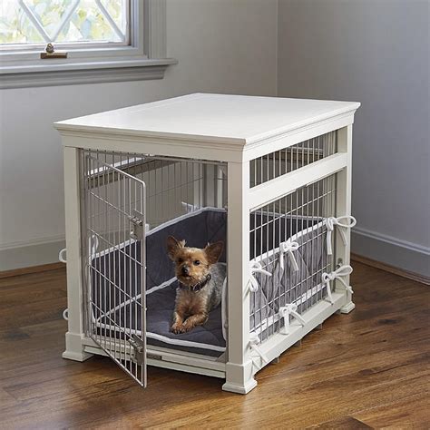 Luxury White Pet Residence Dog Crate Frontgate