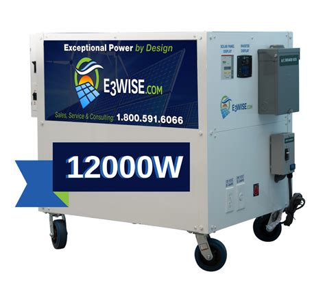 The goal zero yeti is a powerful enough solar machine. Solar Generator - 12,000 watt - Solar Power system