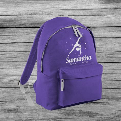 Personalised Gymnastic Girls Adjustable Custom Backpack Rucksack Bag