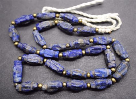 ANCIENT EGYPTIAN LAPIS LAZULI BEAD NECKLACE Antique Price Guide