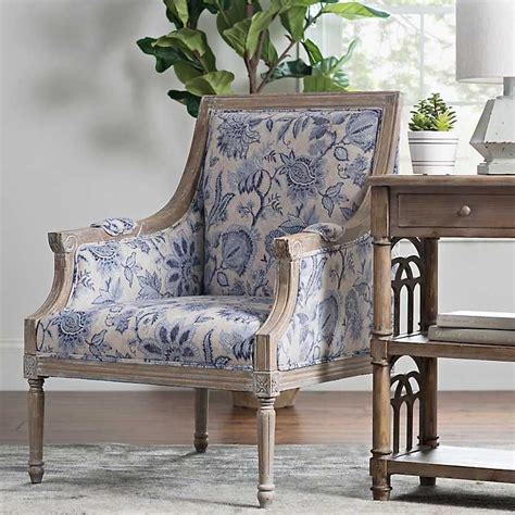 Mckenna Blue Floral Accent Chair Kirklands Floral Accent Chair