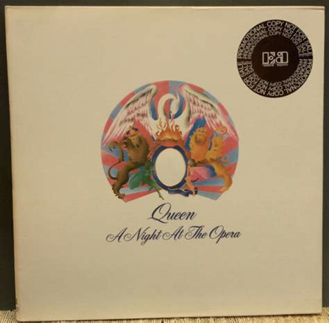 Queen A Night At The Opera Rare White Label Promo Copy