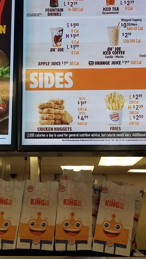 Burger king prices their chicken nuggets at 1.69 for 10/4.99 for 20 ...