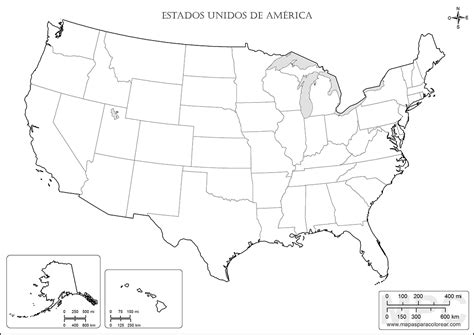 Blog De Geografia Mapa Dos Estados Unidos Para Imprimir E Colorir Images