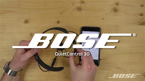 I could almost make it through a week's worth of commuting before needing a charge. Bose QuietControl 30 - распаковка, подключение ...