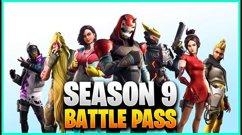 New Season 9 Battlepass In Fortnite All Skins Emotes Gliders And