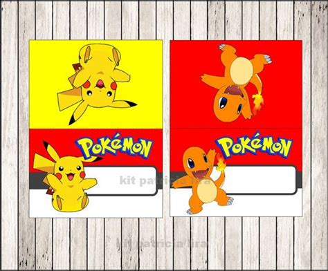 Pokemon Food Labels Instant Download Pokemon Food Tent Cards