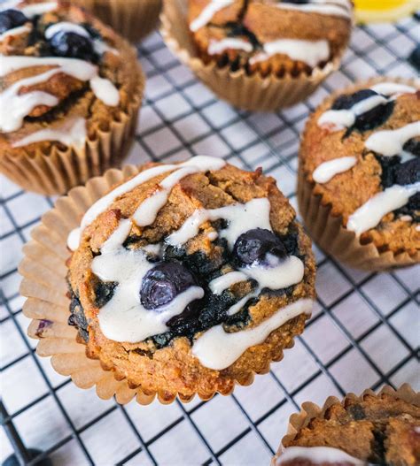 Healthy Blueberry Lemon Muffins Shuangy S KitchenSink