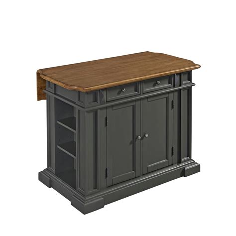 Deep drawer double drop leaf cart (1468) $575.00. Home Styles Americana Grey Kitchen Island With Drop Leaf ...