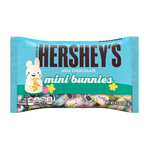 Hersheys Milk Chocolate Mini Bunnies Candy Easter 91 Oz Bag