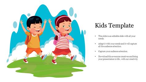 Creative Kids Template For Ppt Slide Presentation